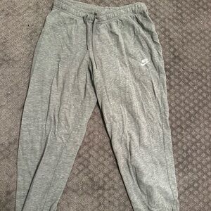 Gray Nike joggers